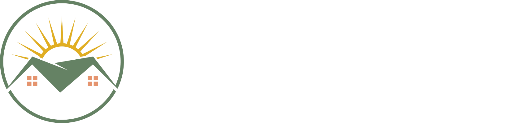 Radiant home cleaning white logo